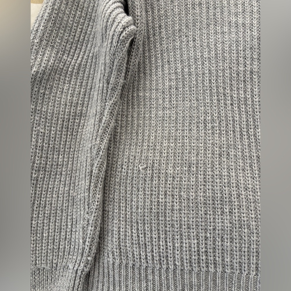 Quince Australian Merino Wool Collared Cable Cardigan - Picture 8 of 8